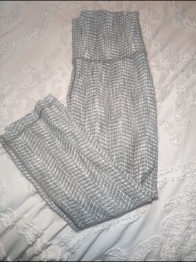 lululemon athletica Gray Patterned High-Waist Leggings